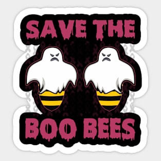 Save The Boo Bees Breast Cancer Awareness Halloween Sticker